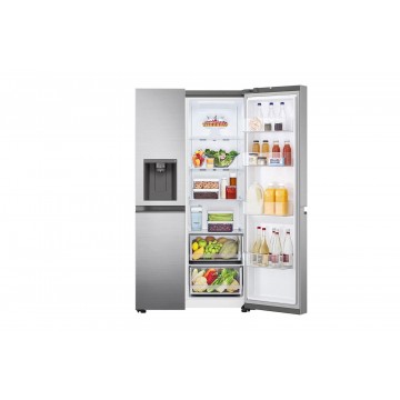 LG GSLV51PZXE Ψυγείο Ντουλάπα Total NoFrost Υ179xΠ91.3xΒ73.5εκ. Inox